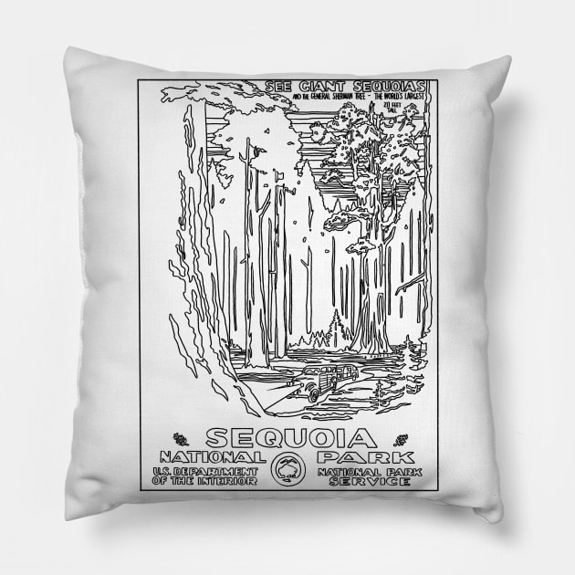 Sequoia Pillow by TheCosmicTradingPost