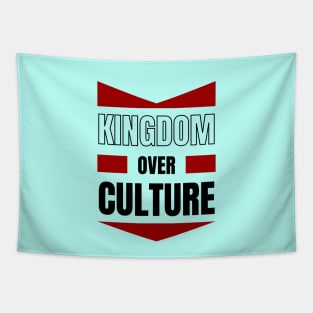 Kingdom Over Culture | Christian Typography Tapestry