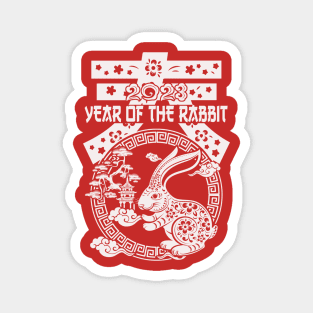 Year of the Rabbit Chinese Zodiac - Chinese New Year 2023 Magnet