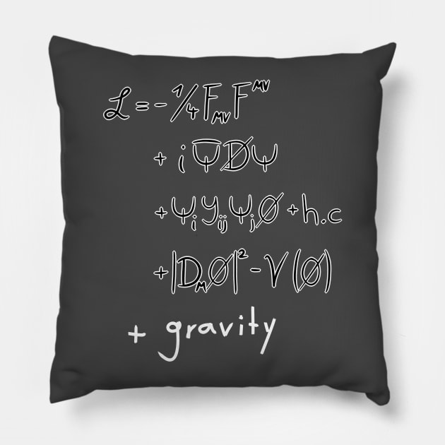 Standard Model Equation Corrected Pillow by salatkopf