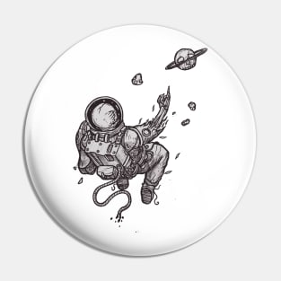 astronout flew Pin