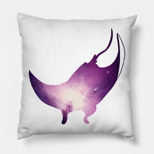 Space stingray, orion nebula Pillow