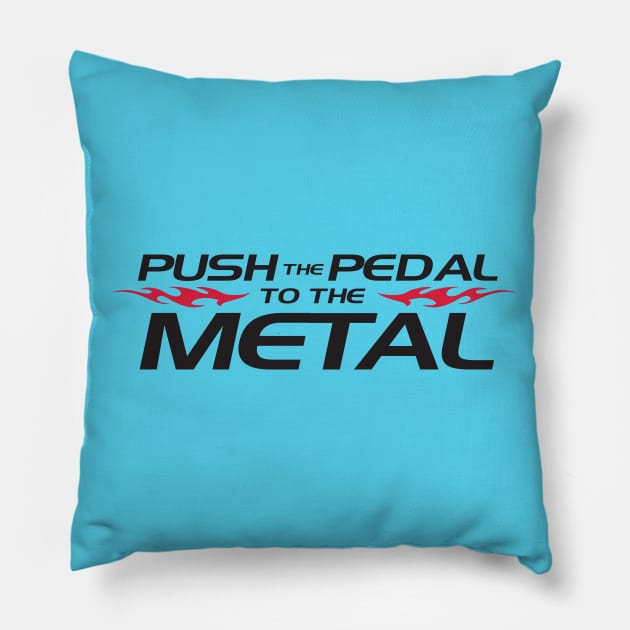 Push the Pedal to the Metal Pillow by nektarinchen