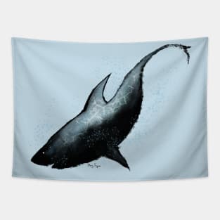 Shark Descent Tapestry