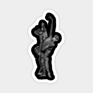 couple dancer silhouette Magnet