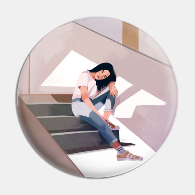 Staircase colorblock Pin by Carina Guevara