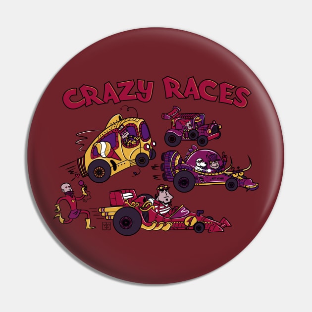 Crazy Races Pin by BITICOL