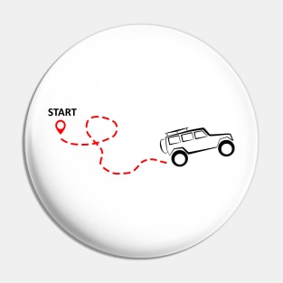 Start your journey - offroad (light) Pin