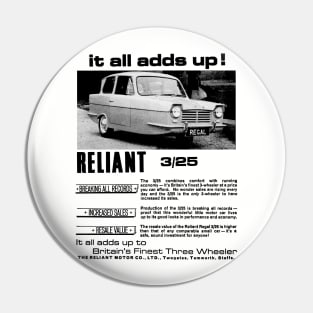 RELIANT REGAL - advert Pin