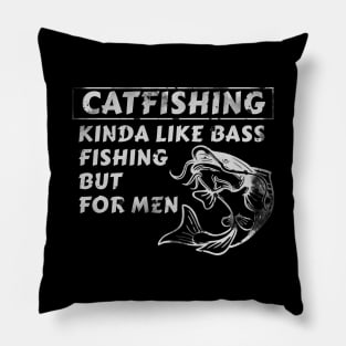 Catfish Fisherman Catfishing Pillow