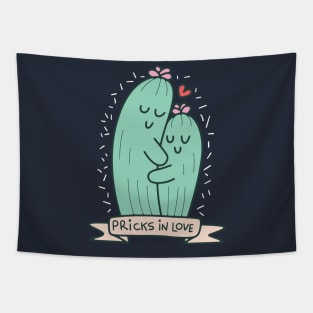 Pricks in love cactus Tapestry