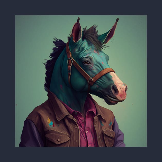 Illustration of Bojack horseman 2d by KOTYA