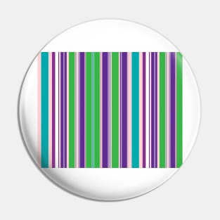 Purple & Green Stripes Pin