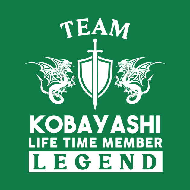 Kobayashi Name T Shirt - Kobayashi Life Time Member Legend Gift Item Tee by unendurableslemp118