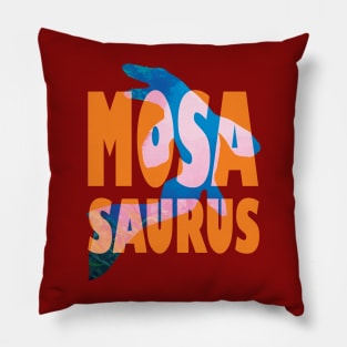 Mosasaurus Silhouette Pillow