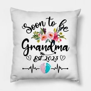 Soon To Be Grandma Est 2023 Pillow