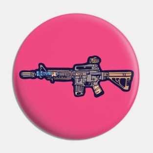 Desert Assault Rifle illustration Pin