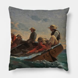 The Flirt by Winslow Homer Pillow