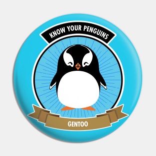 Gentoo Penguin - Know Your Penguins Pin