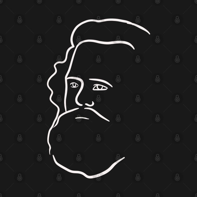 Karl Marx Minimal Portrait by isstgeschichte