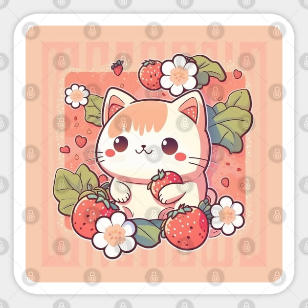 kitty🐈 on X: strawberry cat  / X