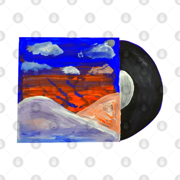 Vinyl Record (Landscape Painting) by jhsells98