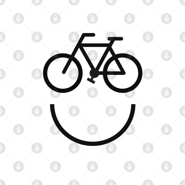 Bike face, bicycle smiley by beakraus