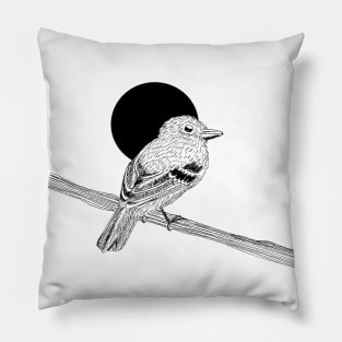 Black Billed Flycatcher Pillow