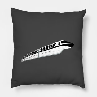 Black Monorail Pillow