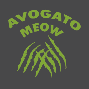 funny meow avogato cat T-Shirt