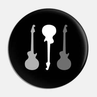 3 guitars Pin