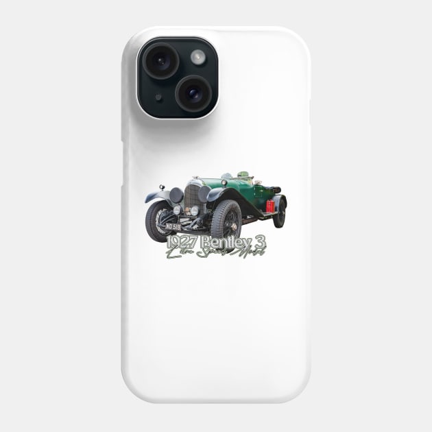 1927 Bentley 3 Litre Speed Model Tourer Phone Case by Gestalt Imagery