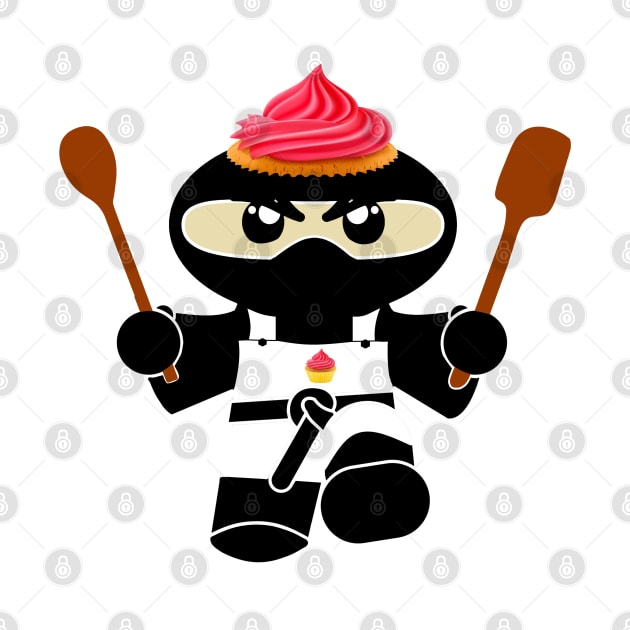 Cupcake Ninja by BusyDigiBee