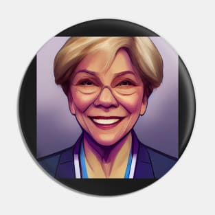 Elizabeth Warren | Comics style Pin