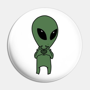 Love Alien - We come in peace Pin