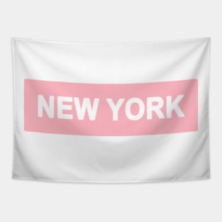 Pink New York Tapestry