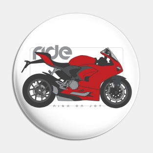 Ride panigale v2 red Pin