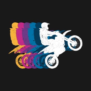 Vintage Dirt Bike Motocross MX Enduro Retro Biker T-Shirt