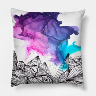 Purple smoke Pillow