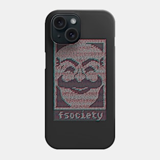 mr. robot - f.society.dat hacked Phone Case