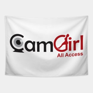 Cam Girl All Access Logo 3 Tapestry