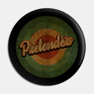 Circle Retro Vintage Pretenders Band Pin