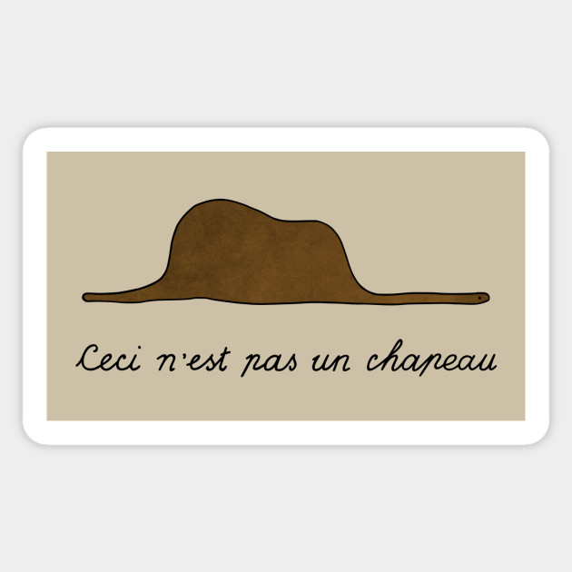 This Is Not A Hat Little Prince Sticker Teepublic