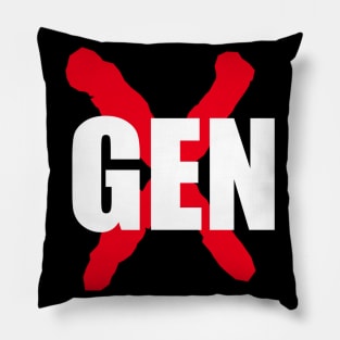 GenX 003 - Big Red X 2 Pillow