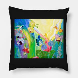 Hummingbird Harmony Pillow