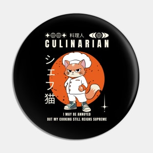 Supreme Chef Cat Pin