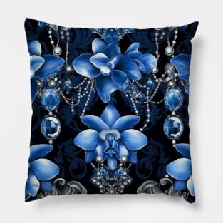 Blue Orchid Pillow