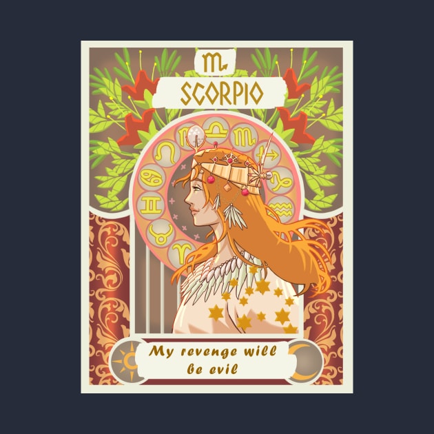 Scorpio e o Zodiaco by Artswarehouse