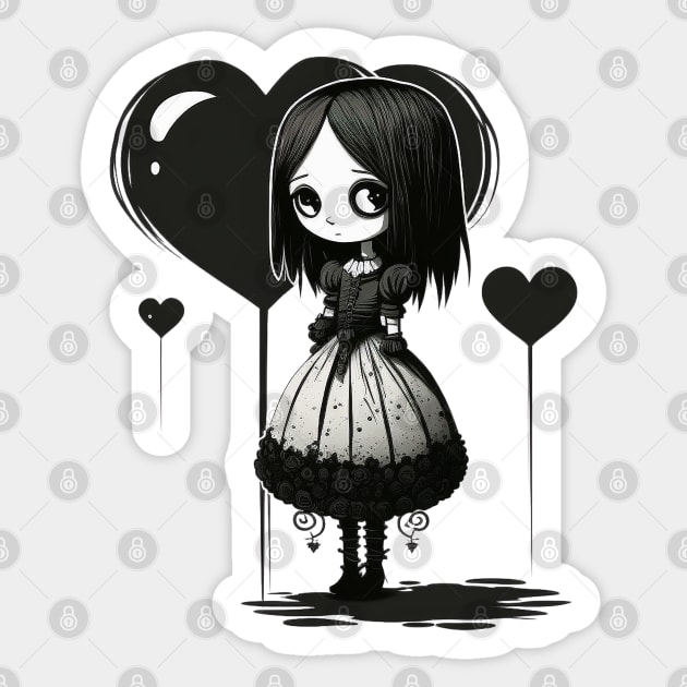 Emo Girl Stickers for Sale