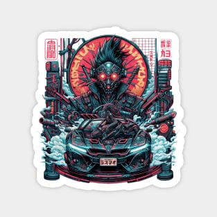 Neon Cyberpunk Menace Magnet